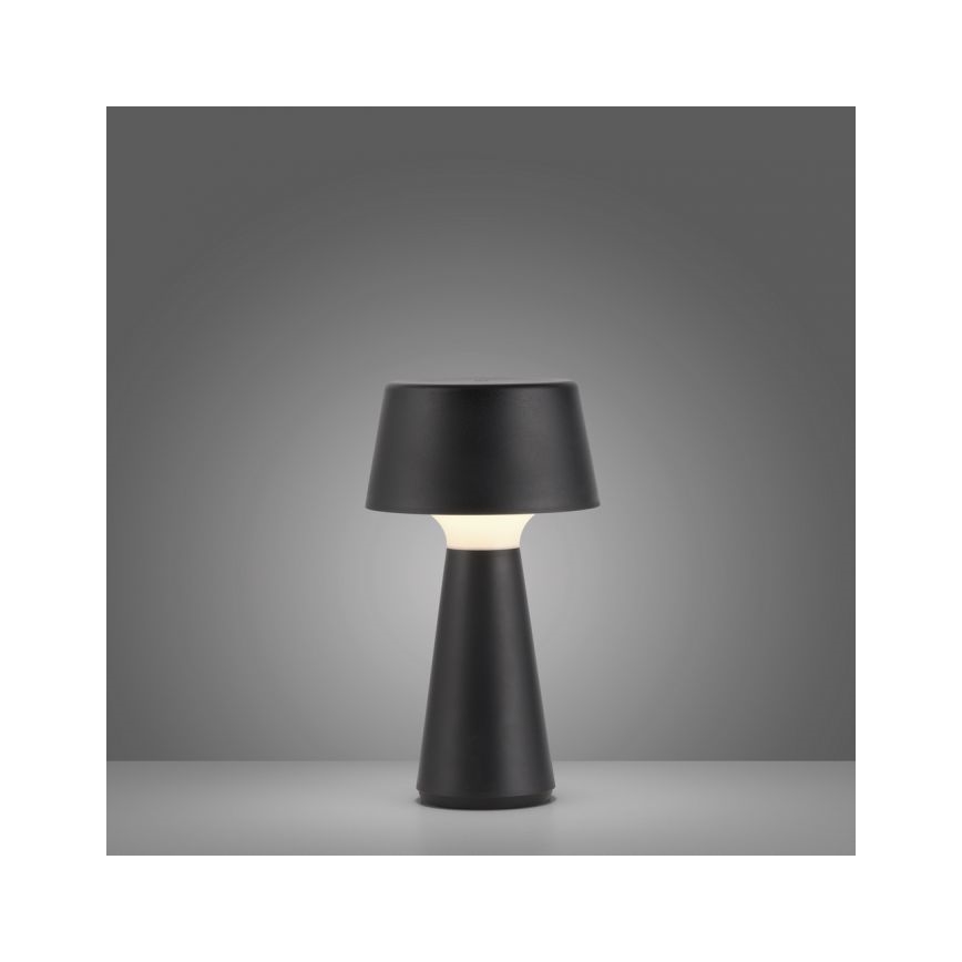 JUST LIGHT. 19260-18 - LED Himmennettävä kosketus ulko lamppu ABERA LED/3W/3,7V 2000 mAh USB IP54 musta