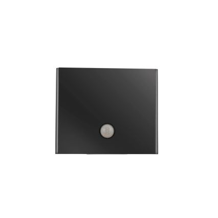 JUST LIGHT. 19471-18 - LED Ulkovalo anturilla AMIN 2xLED/1,25W/3,7V 4400mAh IP44 musta