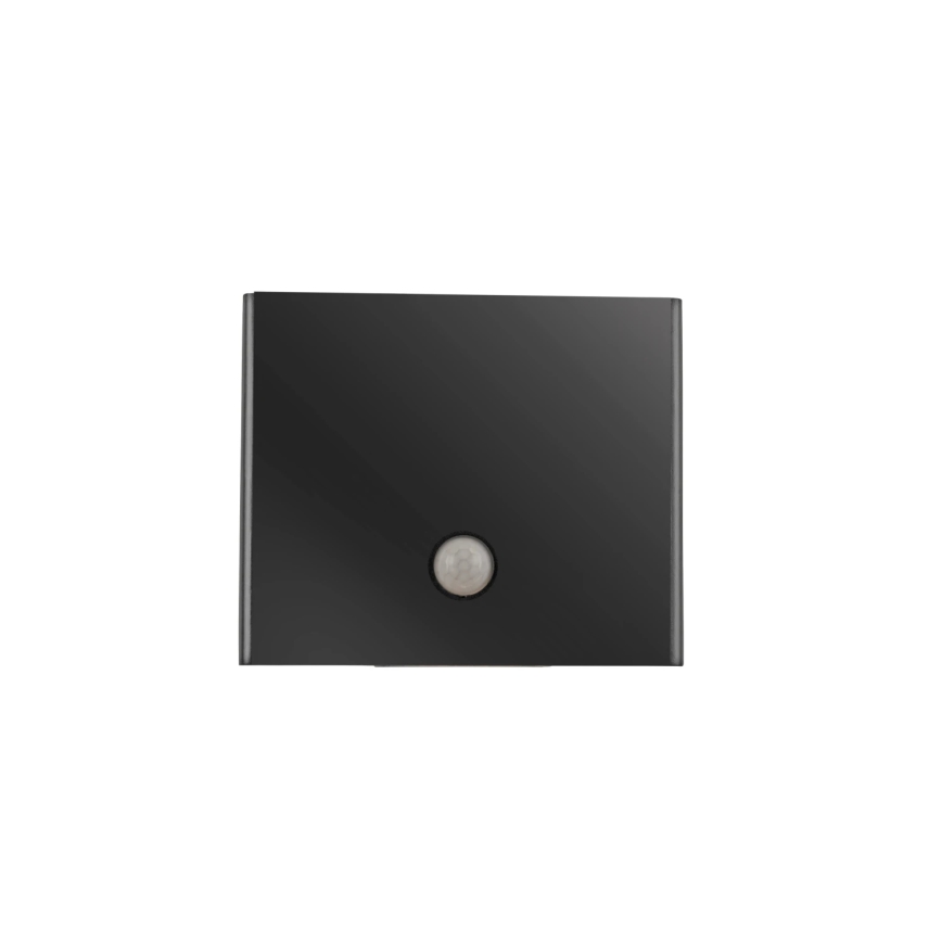 JUST LIGHT. 19471-18 - LED Ulkovalo anturilla AMIN 2xLED/1,25W/3,7V 4400mAh IP44 musta