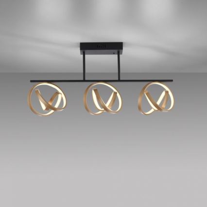JUST LIGHT. 6245-18 - LED-himmennyskattokruunu LOOP 3xLED/11W/230V 2700-5000K + kauko-ohjaus