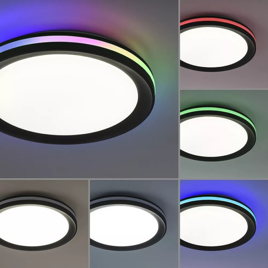 JUST LIGHT. 7509018 - LED RGBW Himmennettävä kattovalo GANGES LED/24W/230V 2700-5000K + kauko-ohjaus