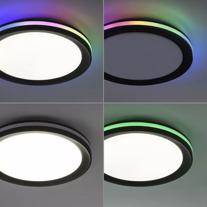 JUST LIGHT. 7509018 - LED RGBW Himmennettävä kattovalo GANGES LED/24W/230V 2700-5000K + kauko-ohjaus
