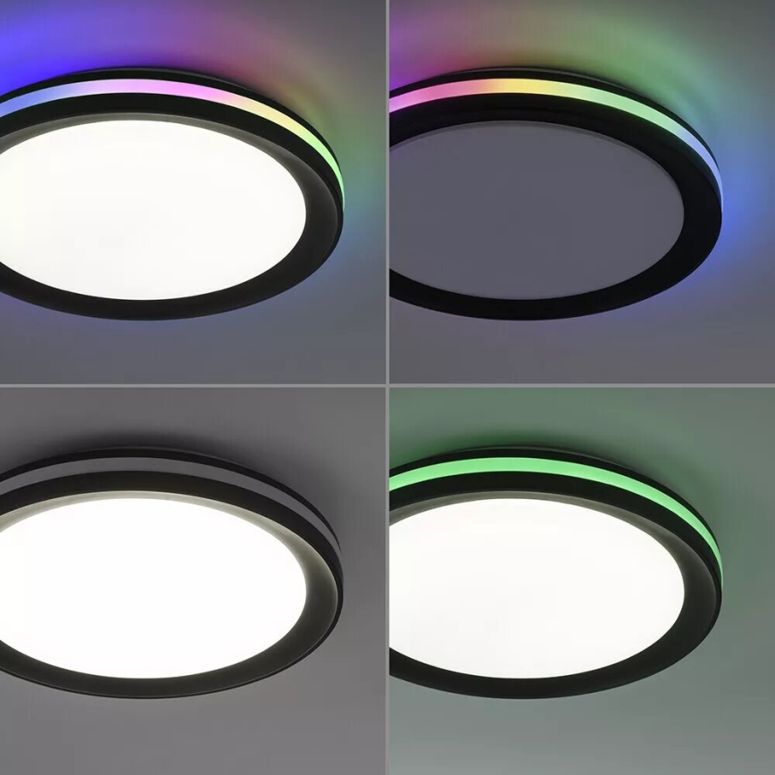 JUST LIGHT. 7509018 - LED RGBW Himmennettävä kattovalo GANGES LED/24W/230V 2700-5000K + kauko-ohjaus