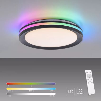 JUST LIGHT. 7509018 - LED RGBW Himmennettävä kattovalo GANGES LED/24W/230V 2700-5000K + kauko-ohjaus