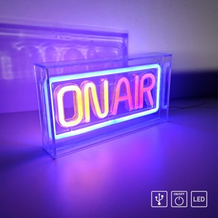 JUST LIGHT. 85013-70 - LED Neon pöytä koriste NEON LED/4W/5V On Air