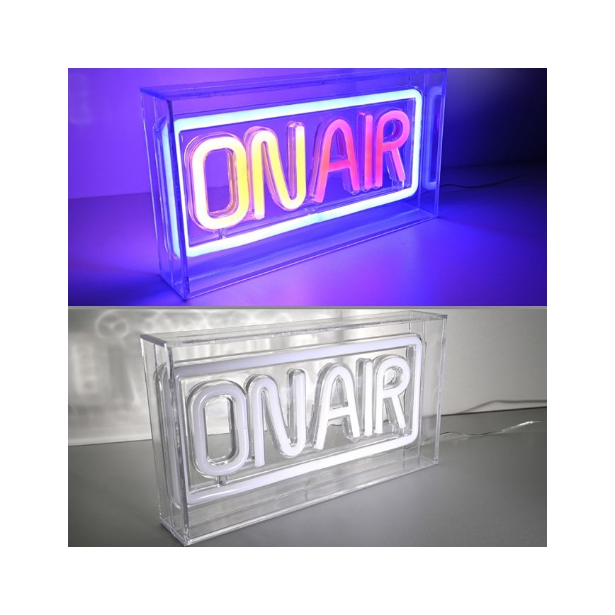 JUST LIGHT. 85013-70 - LED Neon pöytä koriste NEON LED/4W/5V On Air