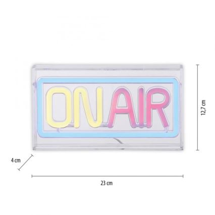 JUST LIGHT. 85013-70 - LED Neon pöytä koriste NEON LED/4W/5V On Air