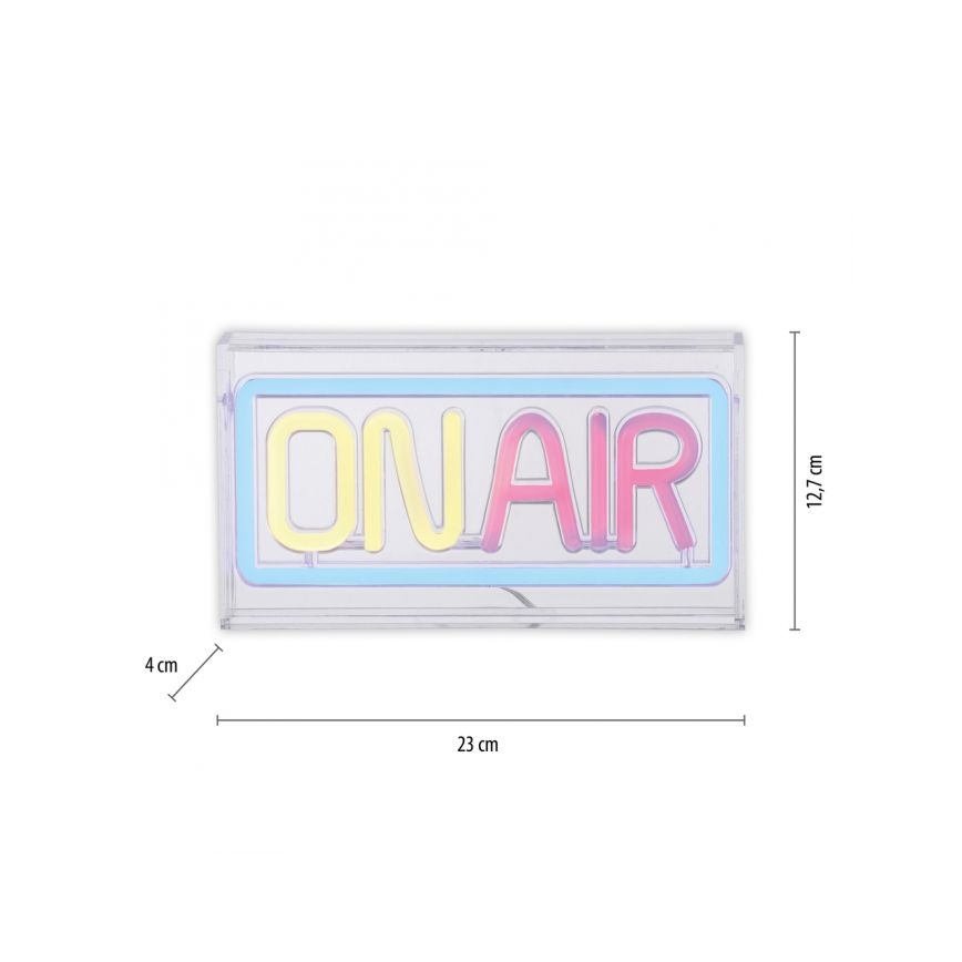 JUST LIGHT. 85013-70 - LED Neon pöytä koriste NEON LED/4W/5V On Air