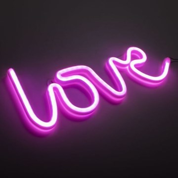 JUST LIGHT. 85021-87 - LED Neon seinäkoriste NEON LED/6,5W/5V Love