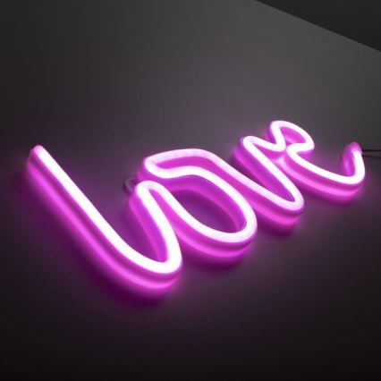 JUST LIGHT. 85021-87 - LED Neon seinäkoriste NEON LED/6,5W/5V Love