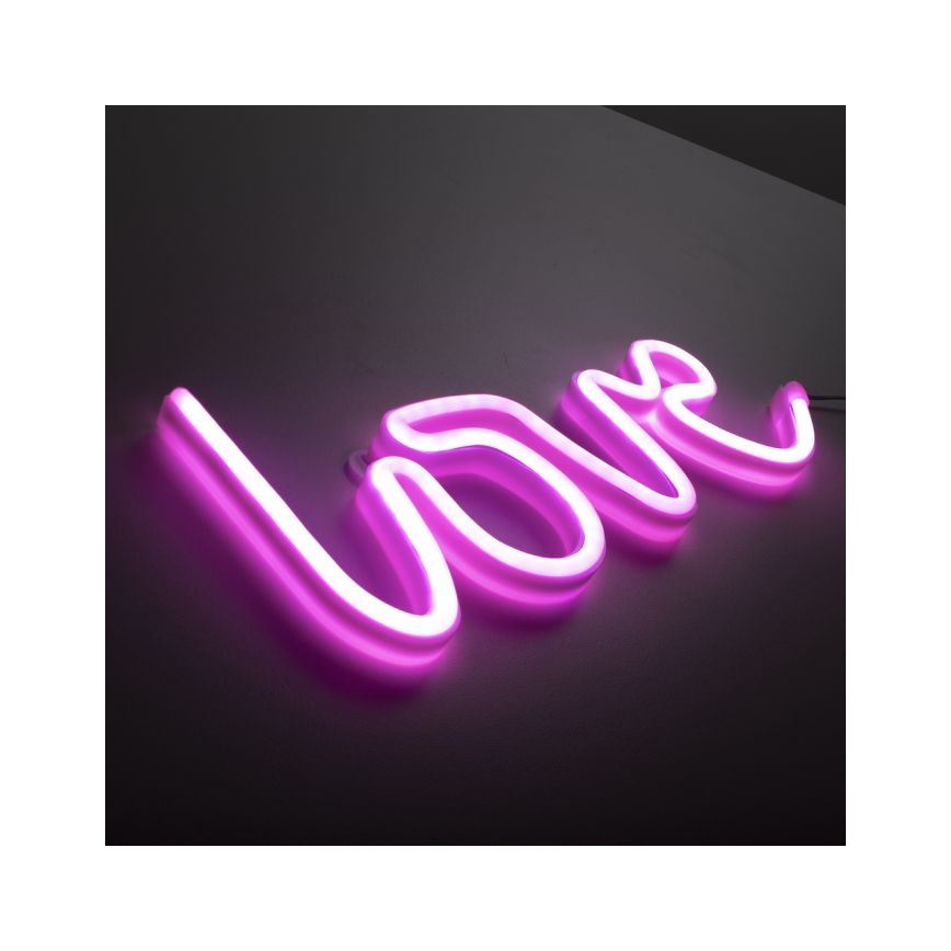 JUST LIGHT. 85021-87 - LED Neon seinäkoriste NEON LED/6,5W/5V Love