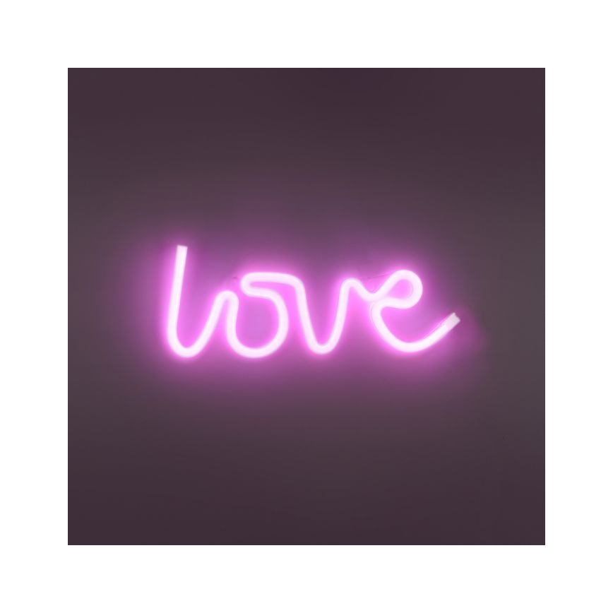 JUST LIGHT. 85021-87 - LED Neon seinäkoriste NEON LED/6,5W/5V Love