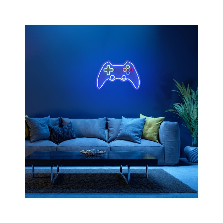JUST LIGHT. 85022-70 - LED Neon seinäkoriste NEON 1xLED/6,5W/5V gamer