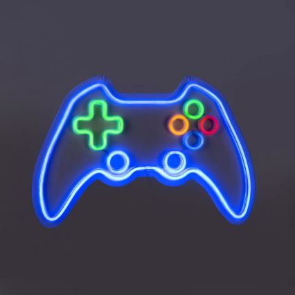 JUST LIGHT. 85022-70 - LED Neon seinäkoriste NEON 1xLED/6,5W/5V gamer