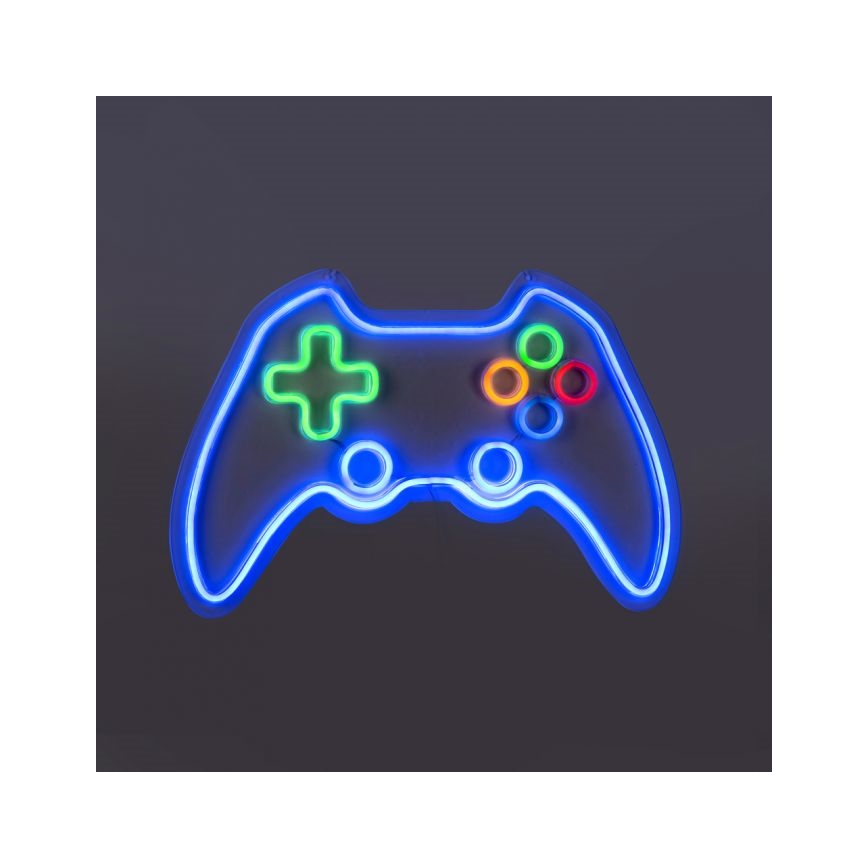 JUST LIGHT. 85022-70 - LED Neon seinäkoriste NEON 1xLED/6,5W/5V gamer