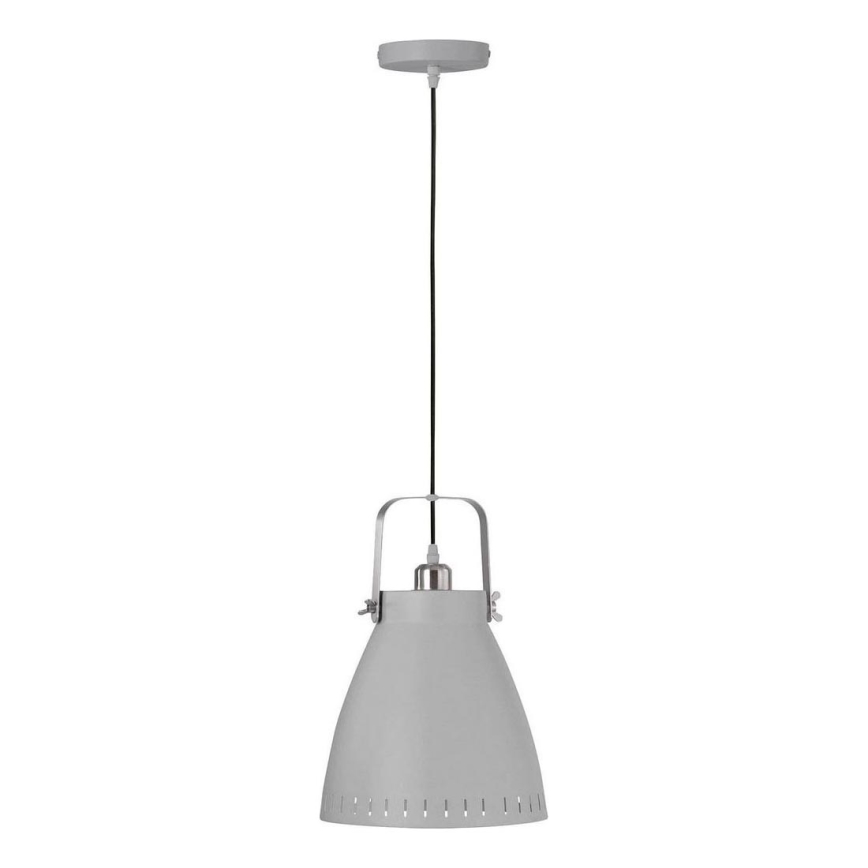 JUST LIGHT. L11160-16 - Kattokruunu johdossa EVA 1xE27/60W/230V halkaisija 26,5 harmaa