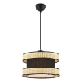 Kaapeliriippuvalaisin HALO 1xE27/60W/230V musta/beige