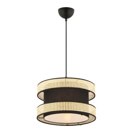 Kaapeliriippuvalaisin HALO 1xE27/60W/230V musta/beige