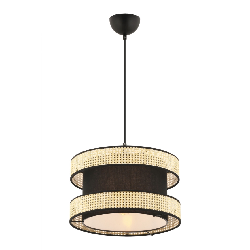 Kaapeliriippuvalaisin HALO 1xE27/60W/230V musta/beige