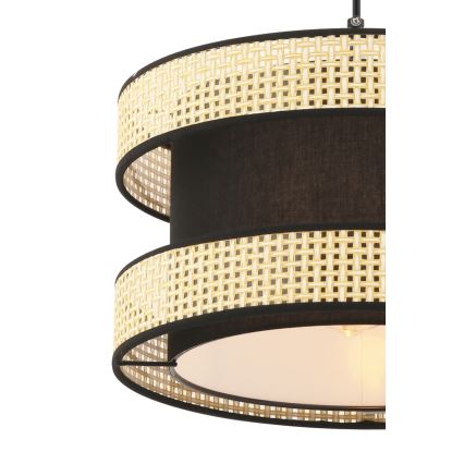 Kaapeliriippuvalaisin HALO 1xE27/60W/230V musta/beige