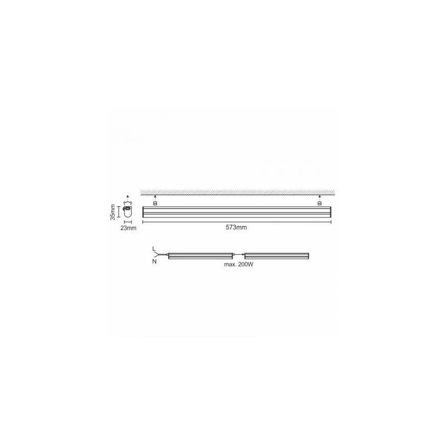 Kaapinalus LED-valo LED/9W/230V 4000K