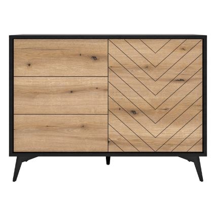 Kaappi DIAMOND 77x104 cm musta/ruskea