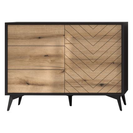 Kaappi DIAMOND 77x104 cm musta/ruskea