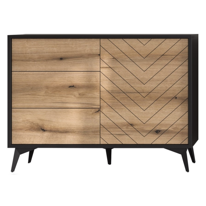 Kaappi DIAMOND 77x104 cm musta/ruskea