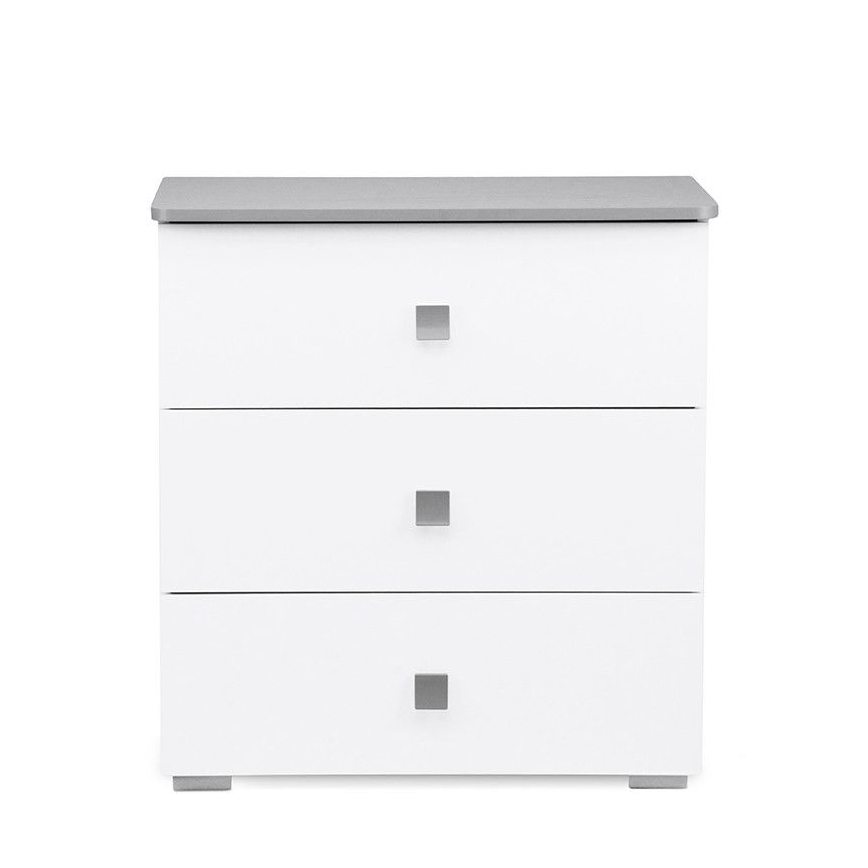 Kaappi PABIS 87x83 cm valkoinen/harmaa