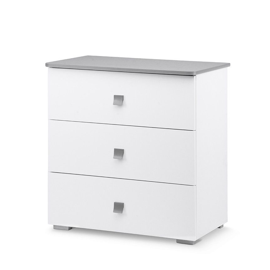 Kaappi PABIS 87x83 cm valkoinen/harmaa