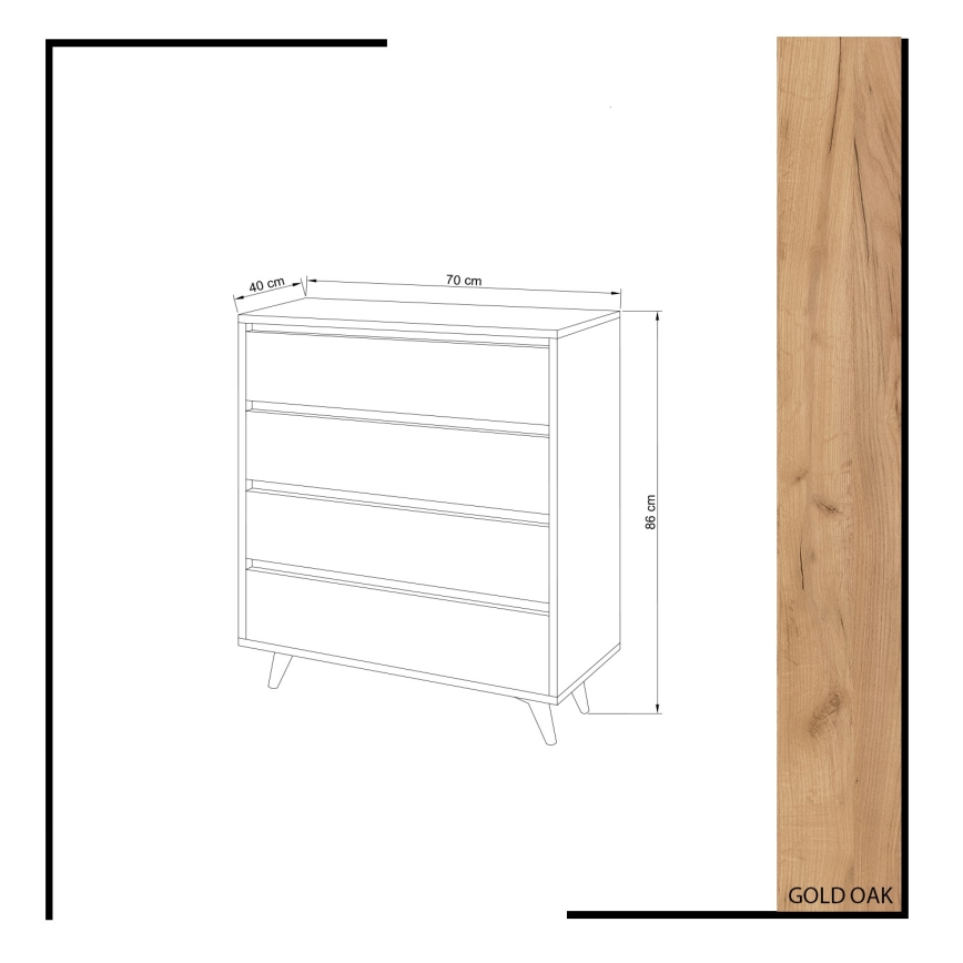 Kaappi SUVERA 86x70 cm valkoinen/beige