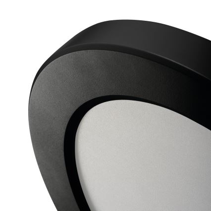 LED Katto/uppovalaisin liiketunnistimella 2-in-1 ERGA LED/17W/230V 3000/4000/6500K musta