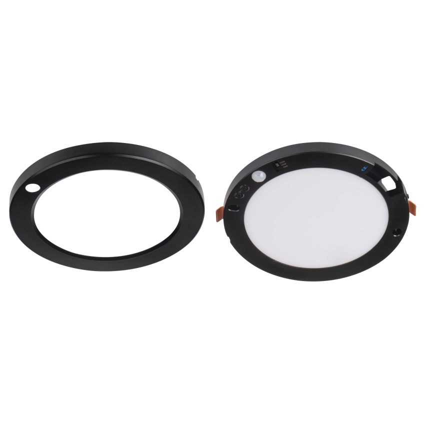 LED Katto/riippuva kattovalaisin liiketunnistimella 2in1 ERGA LED/17W/230V 3000/4000/6500K musta
