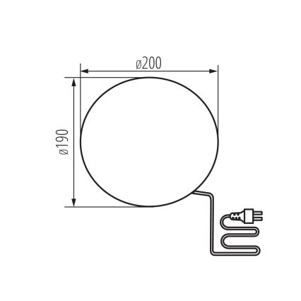 Ulkovalaisin STONO 1xE27/15W/230V Ø 20 cm IP65