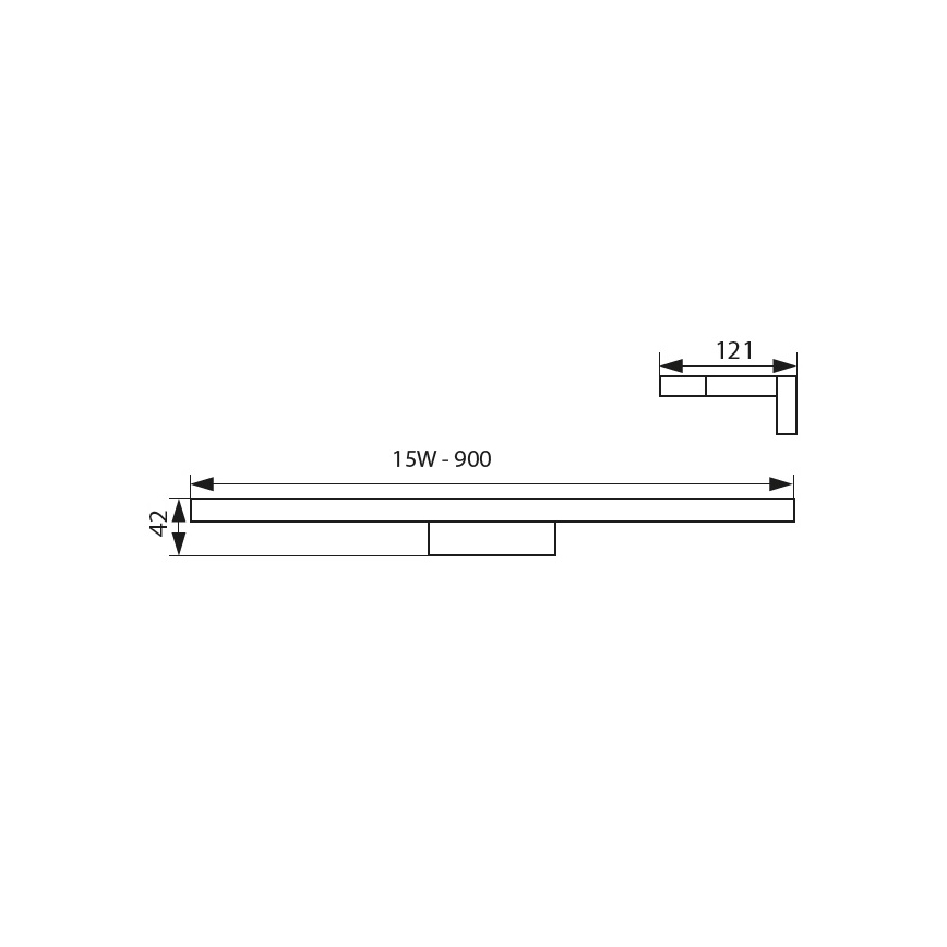 kylpyhuoneen LED-peilivalo LED/15W/230V IP44