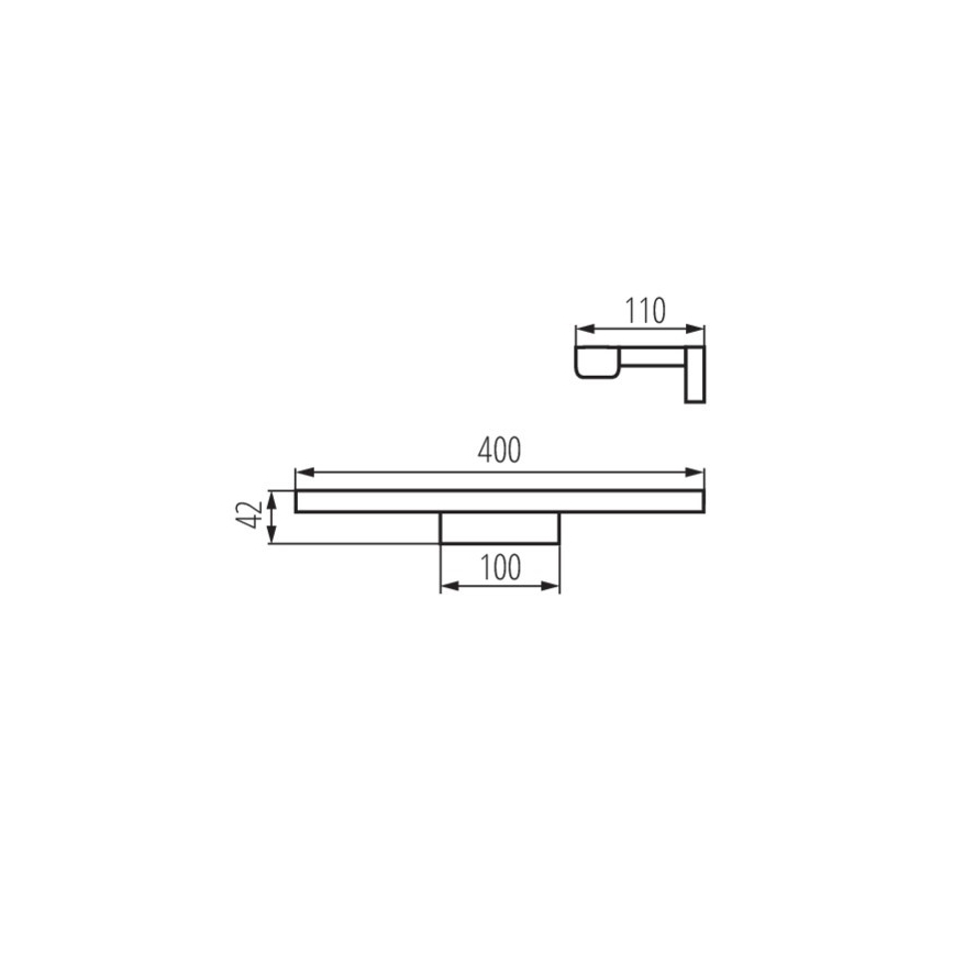 kylpyhuoneen LED-peilivalo ASTEN LED/8W/230V IP44