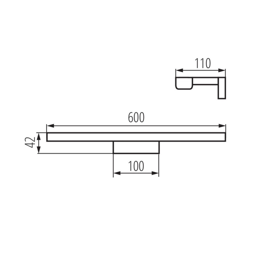 kylpyhuoneen LED-peilivalo ASTEN LED/12W/230V IP44