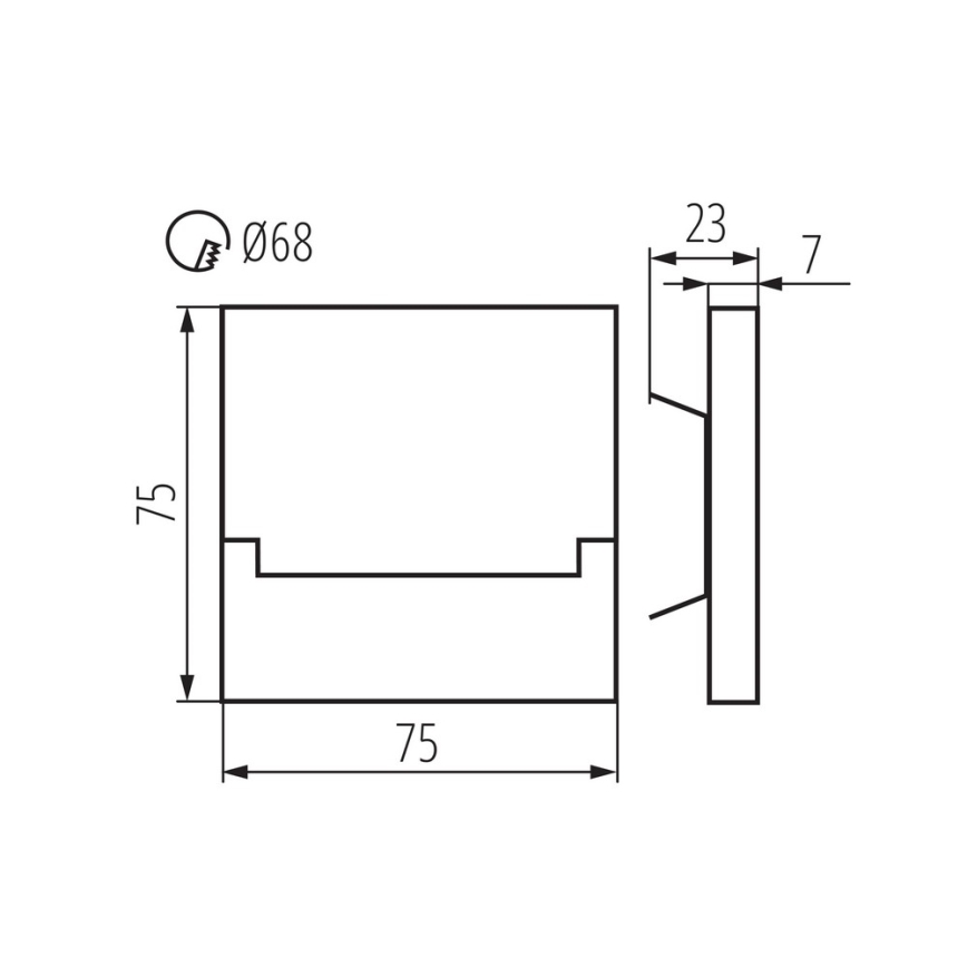 LED-portaikkovalaisin SABIK LED/0,8W/12V 4000K