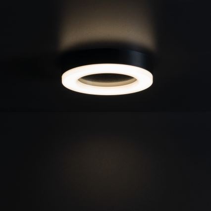 LED-ulkokattovalaisin TURA LED/15W/230V 4000K IP54 musta