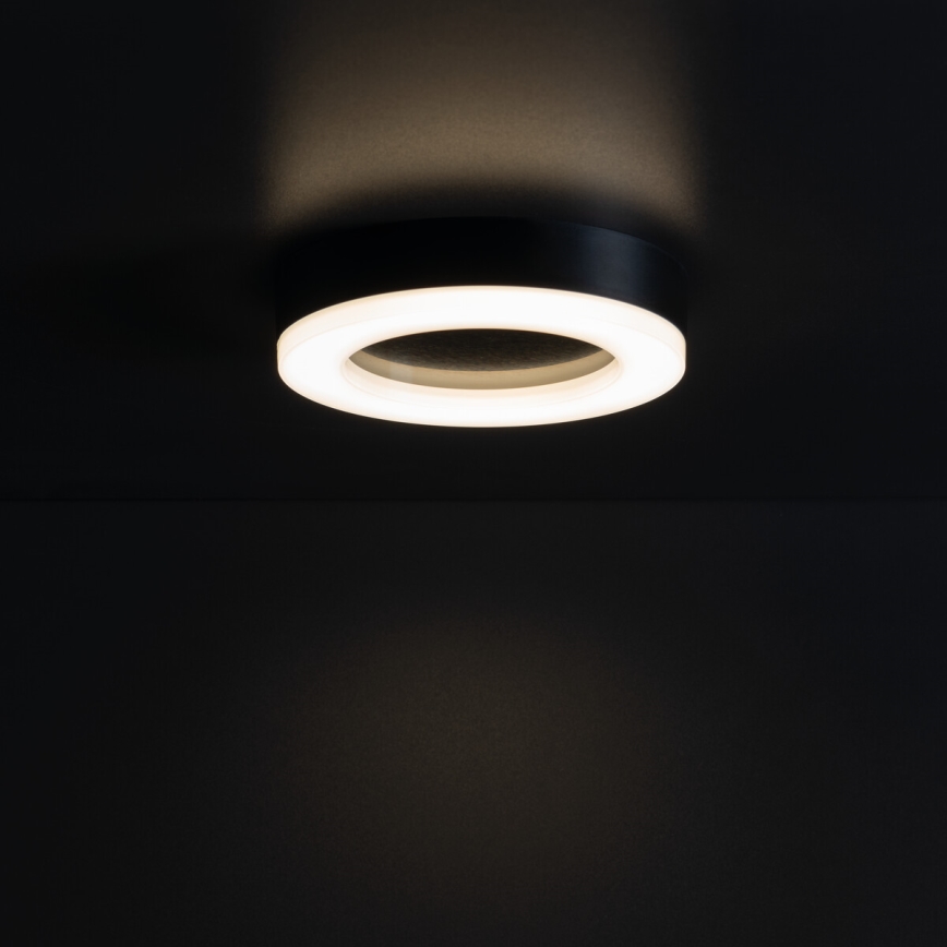 LED-ulkokattovalaisin TURA LED/15W/230V 4000K IP54 musta