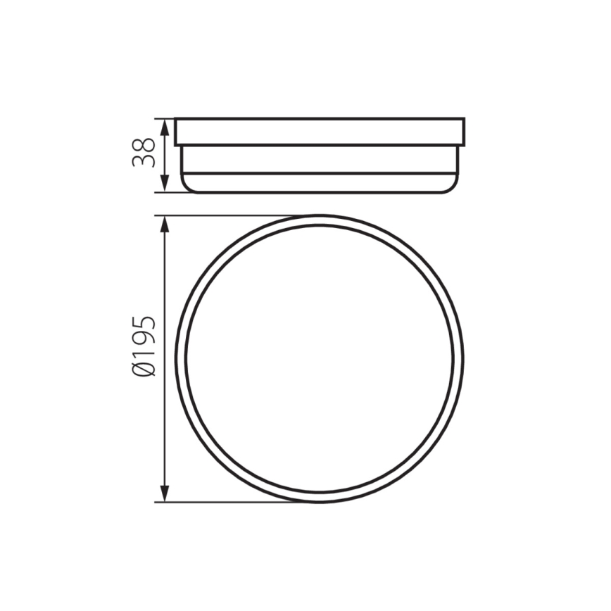 LED-kattovalaisin kylpyhuoneeseen TOLU LED/18W/230V 4000K IP54 valkoinen