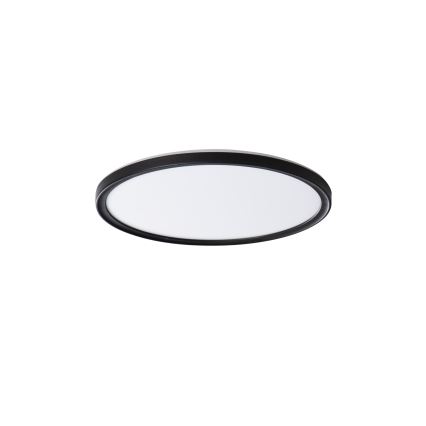 LED-kattovalaisin kylpyhuoneeseen AZPO LED/11,8W/230V halkaisija 22,5 cm IP54 musta