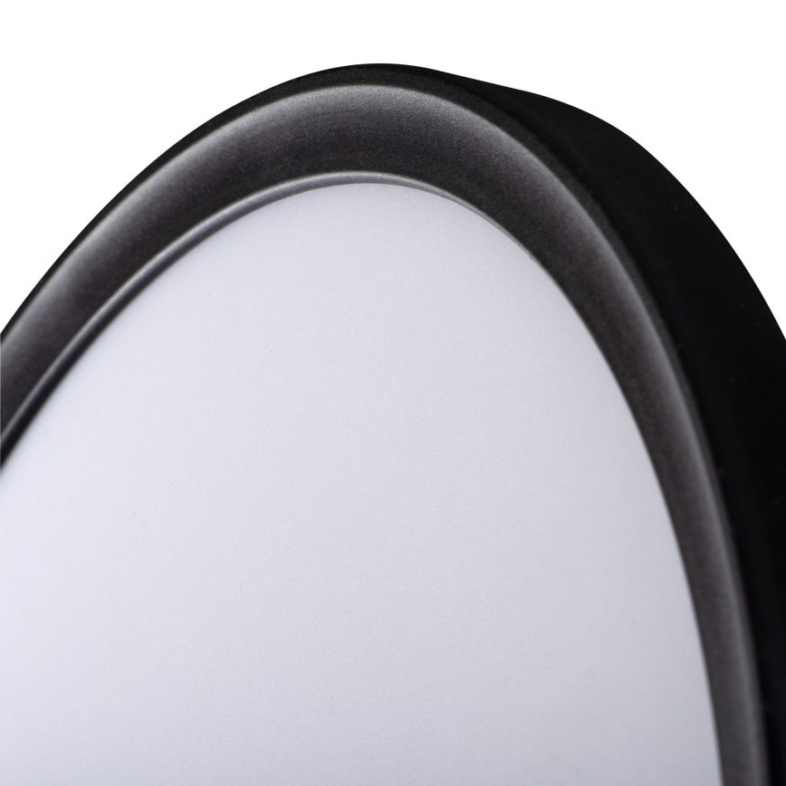 LED-kattovalaisin kylpyhuoneeseen AZPO LED/22W/230V halkaisija 42 cm IP54 musta