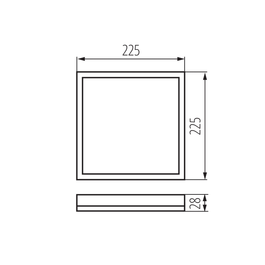 LED-kattovalaisin kylpyhuoneeseen AZPO LED/12,3W/230V IP54 valkoinen