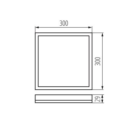 LED-kattovalaisin kylpyhuoneeseen AZPO LED/17,5W/230V IP54 musta