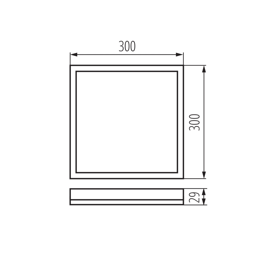 LED-kattovalaisin kylpyhuoneeseen AZPO LED/17,5W/230V IP54 musta
