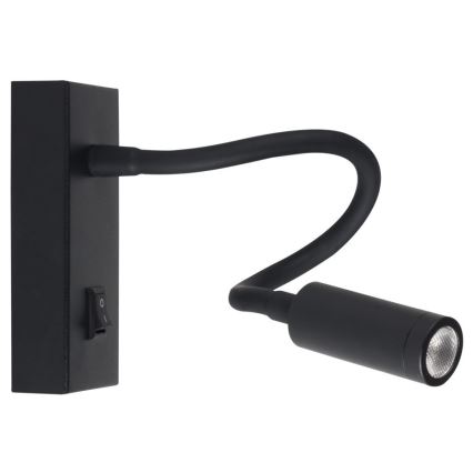 LED-seinävalaisin TONIL LED/2,7W/230V musta