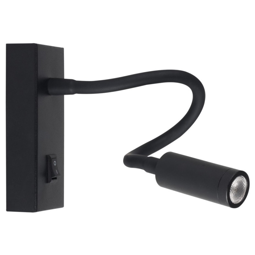 LED-seinävalaisin TONIL LED/2,7W/230V musta