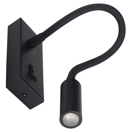 LED-seinävalaisin TONIL LED/2,7W/230V musta