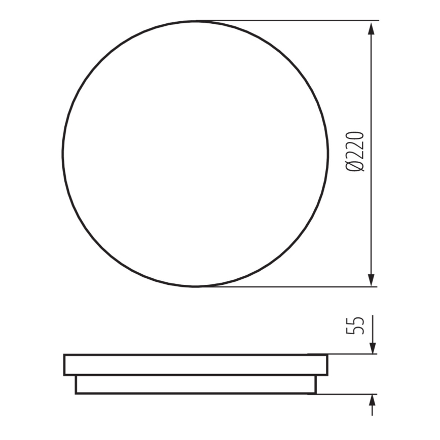 LED-ulkokattovalaisin anturilla BENO LED/18W/230V IP54
